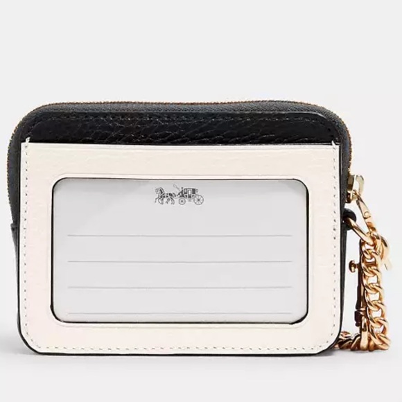 Coach Zip Card Case In Colorblock nwt in packaging - Picture 2 of 4